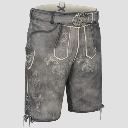 Oktoberfest Grey Lederhosen