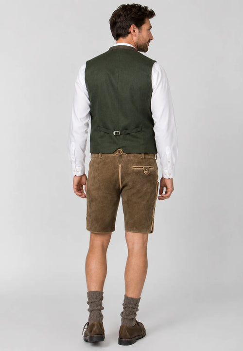 Alpine Heritage Embroidered Lederhosen Shorts