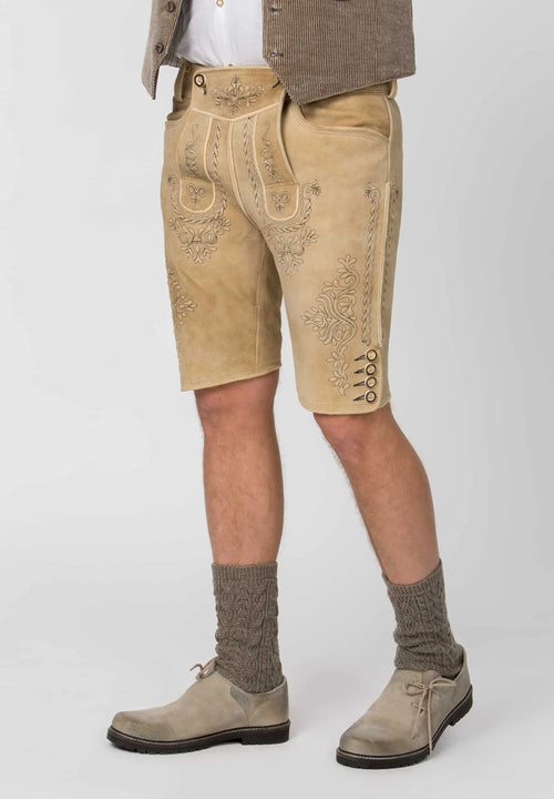 Alpine Regal Tan Lederhosen