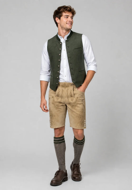 Alpine Regal Tan Lederhosen