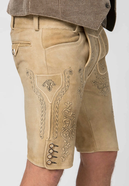 Alpine Regal Tan Lederhosen