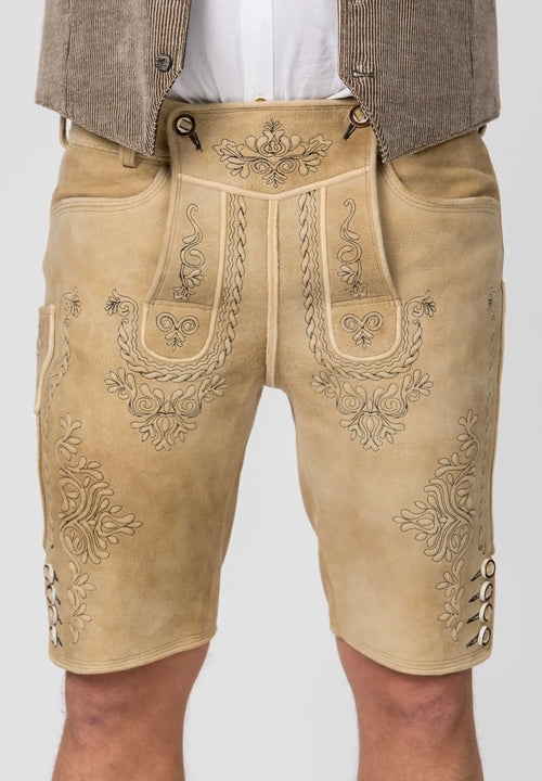 Alpine Regal Tan Lederhosen