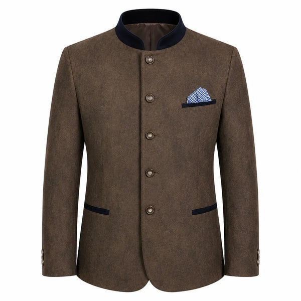 Authentic Mens Leather Trachten Jacket