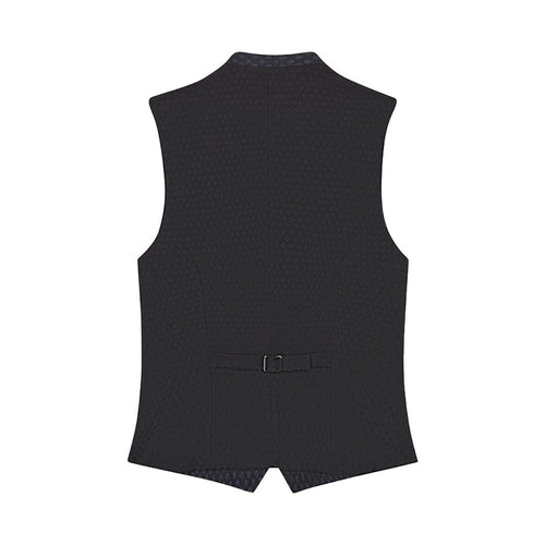 Black vest on a white background