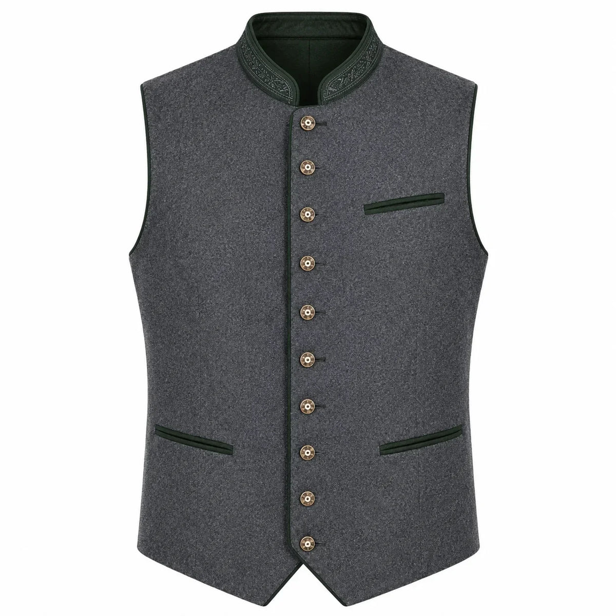 Men's Alpine Heritage Gray Trachten Vest