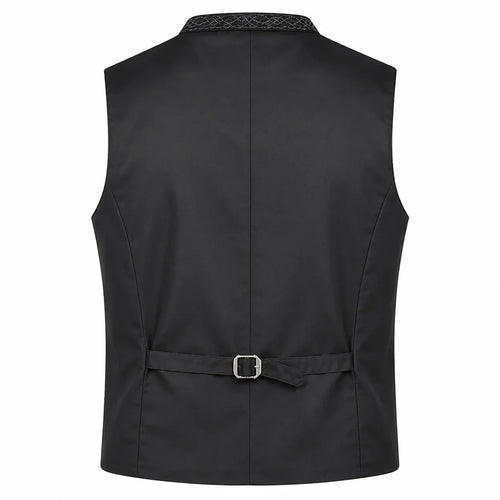 Men's Dark Gray Traditional Trachten Vest