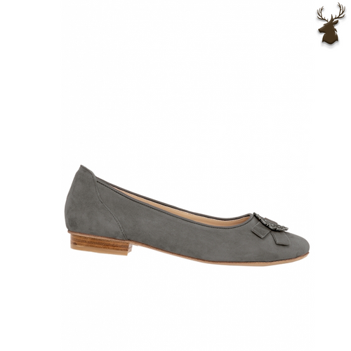 Premium Women Oktoberfest Ballerina Pumps Anthracite