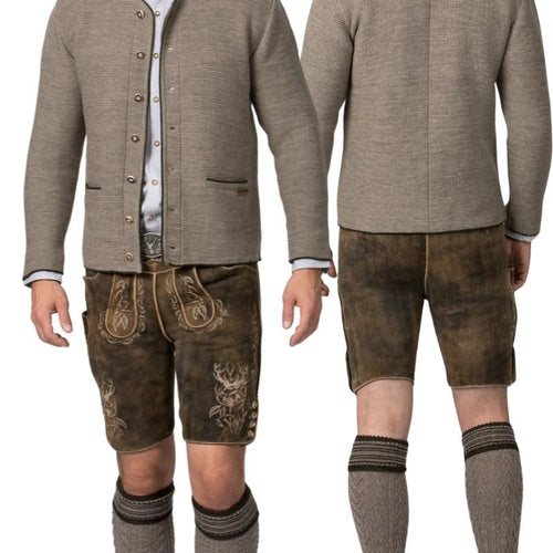 Slim Fit Brown Lederhosen